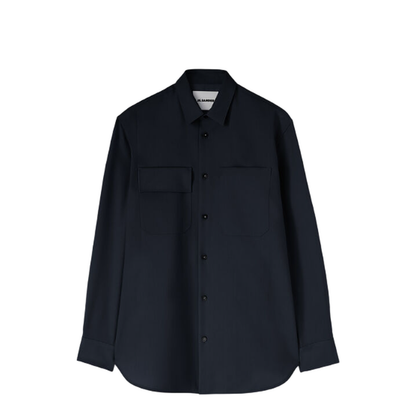 Lightweight Wool Gabardine Shirt