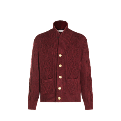 Cable Knit Cashmere Cardigan