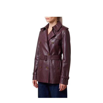 MAYFEYR - Burberry - Short Kensington Leather Trench Coat - 8133502A2172
