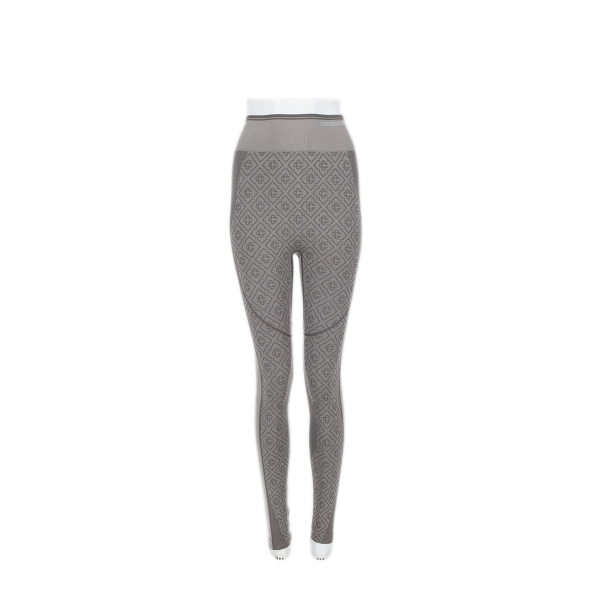 MAYFEYR - Casablanca - Seamless Leggings With Monogram Pattern - WAW26ACT06701LIGHTGREYMONOGRAM