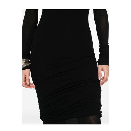Long-Sleeved Midi Dress