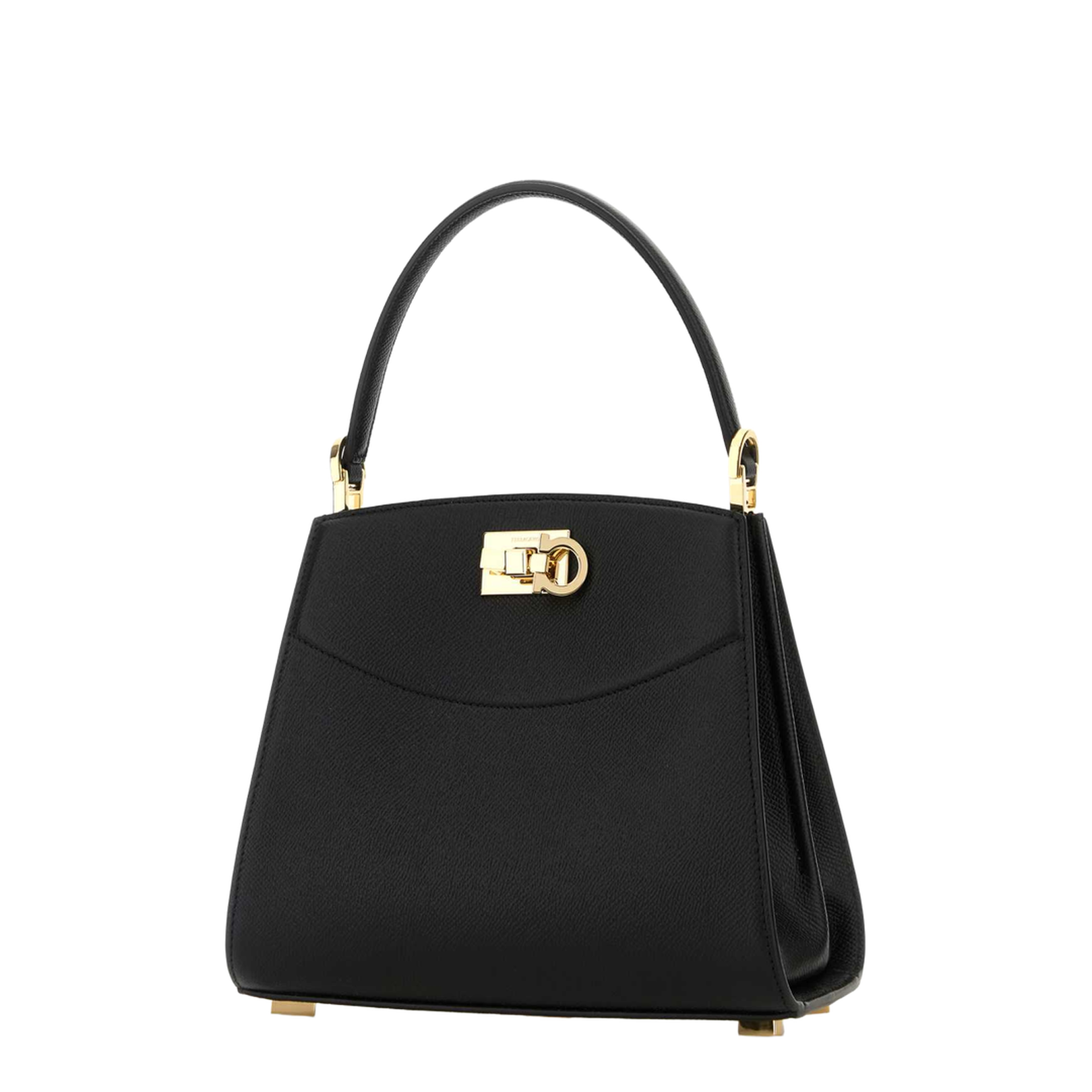 Black Leather Small Studio Box Handbag