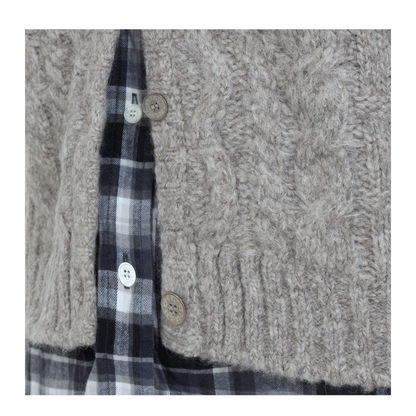 MAYFEYR - Acne Studios - Medium Beige Yak Wool Cardigan - A60604DCC