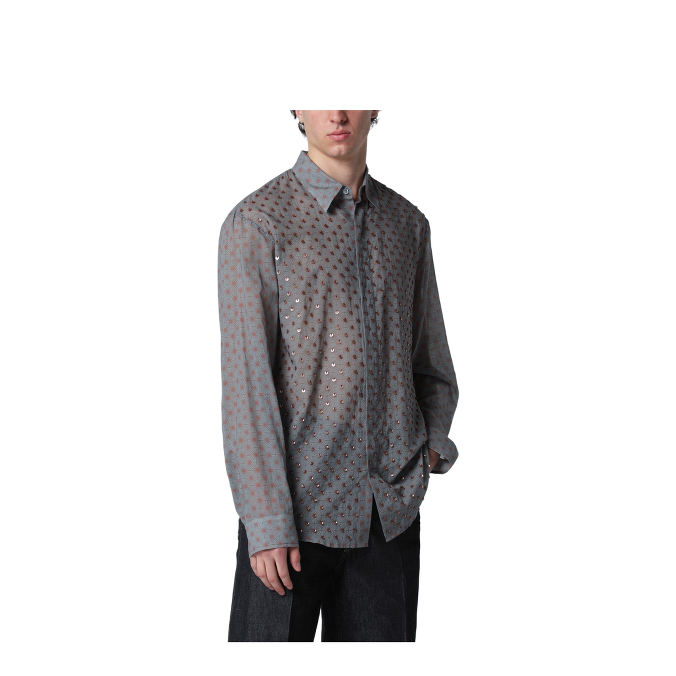 Grey Shirt with Sequins