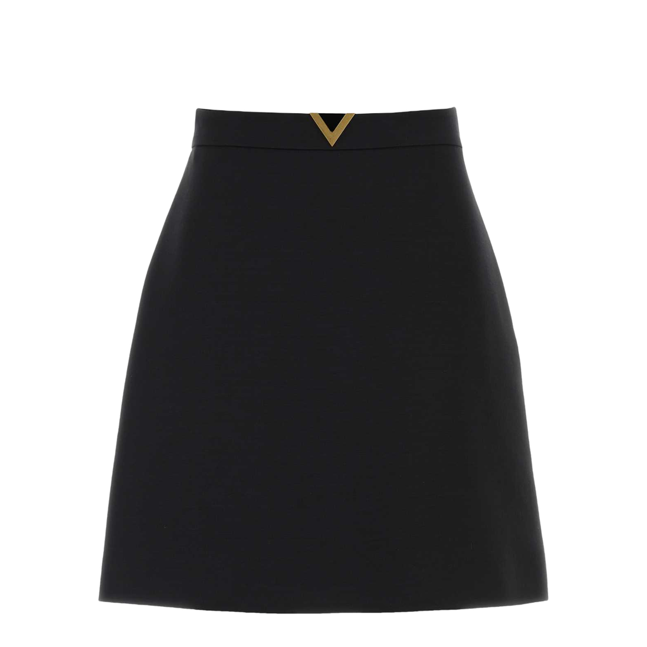 Black Crepe Couture Mini Skirt