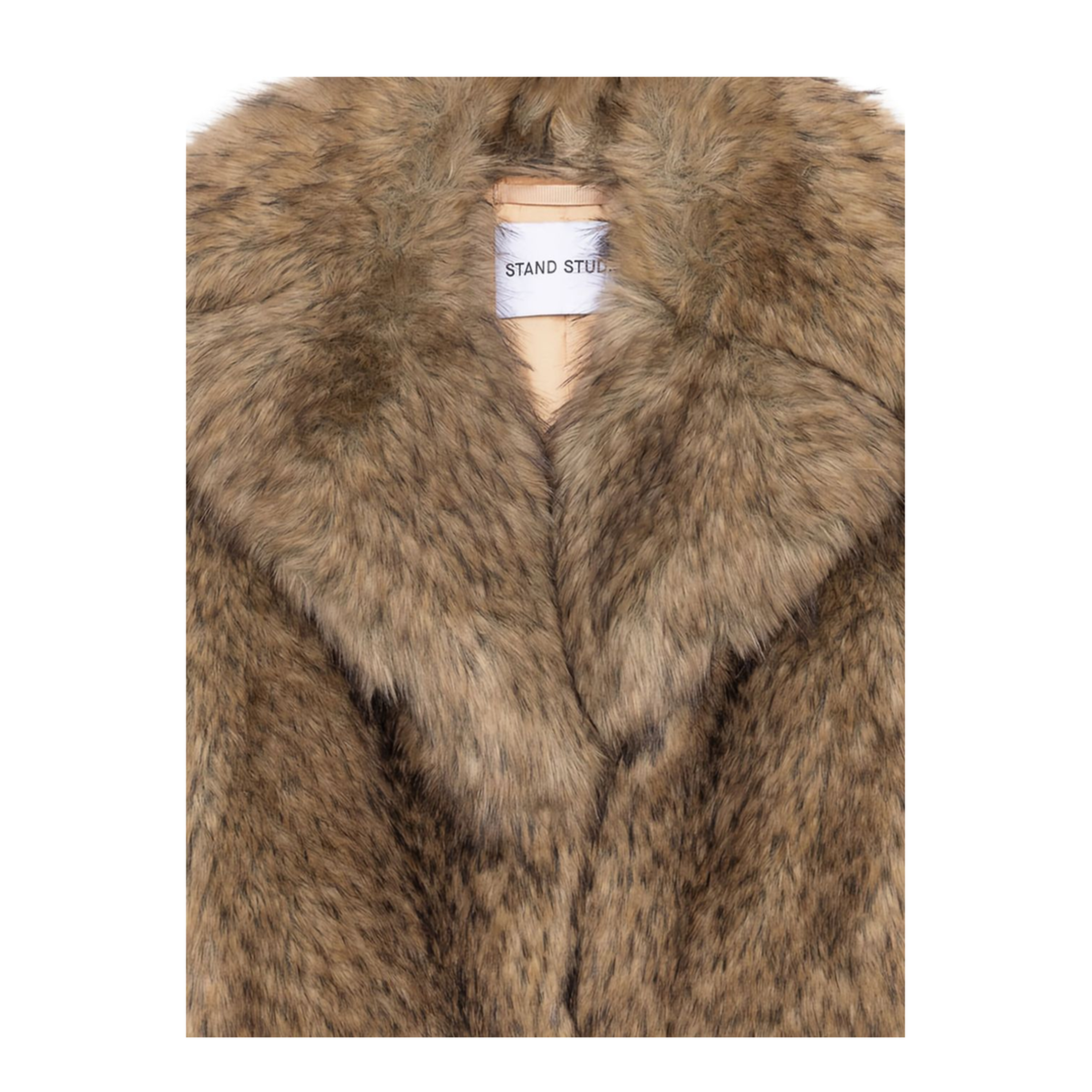 Beige Samara Faux-Fur Jacket