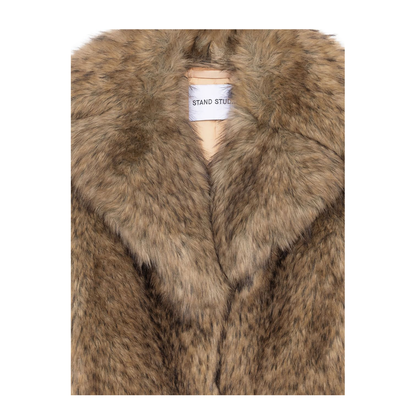 Beige Samara Faux-Fur Jacket