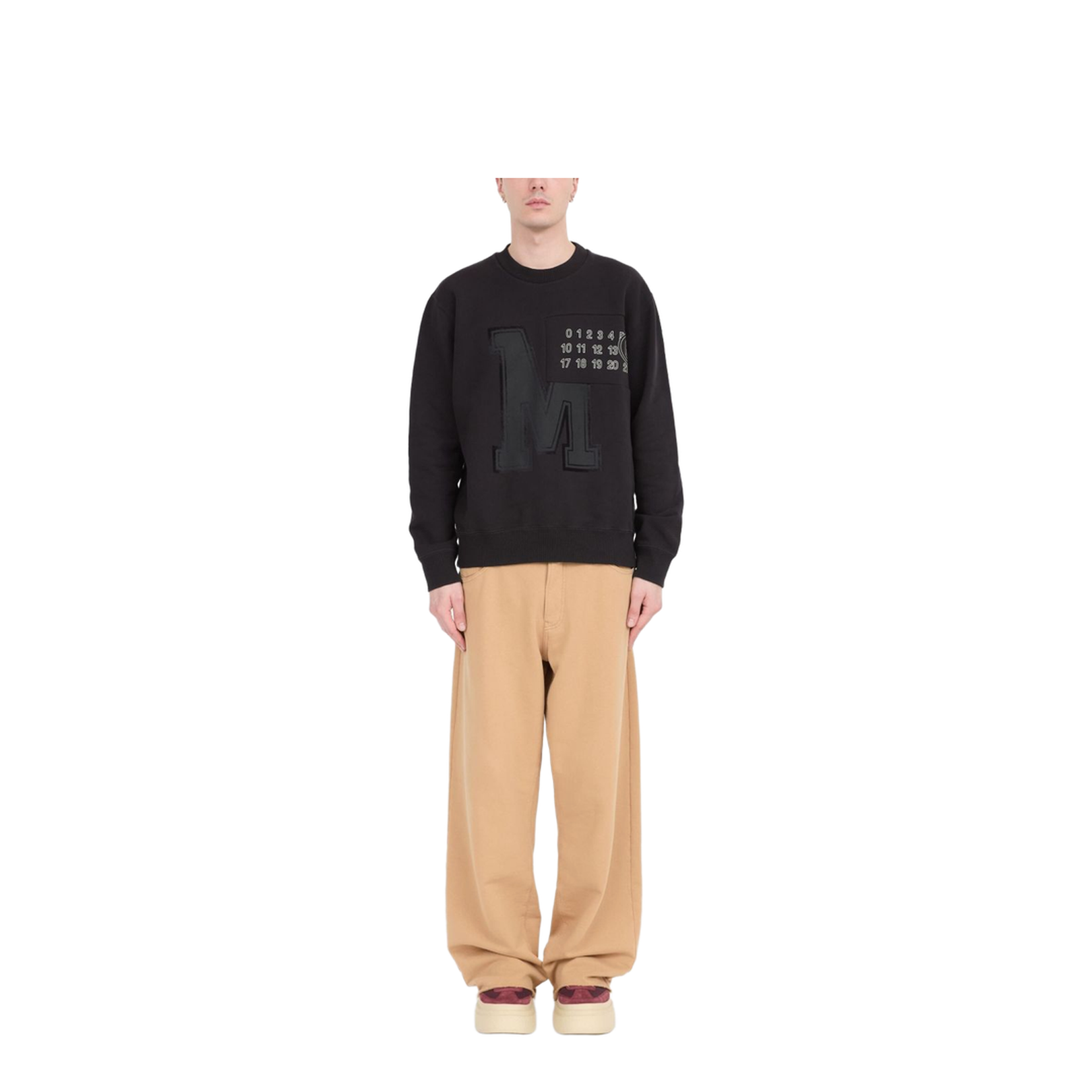 Logo Cotton Crewneck Sweatshirt