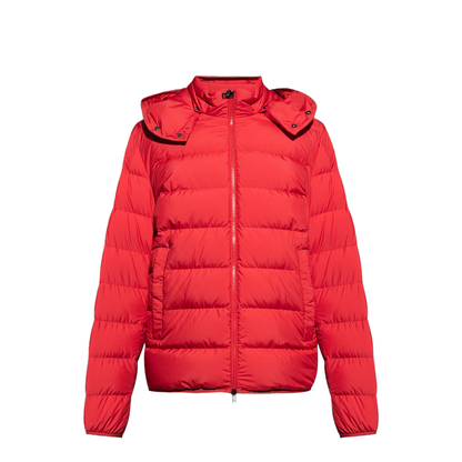 Montbrocq Hooded Short Down Jacket - Red