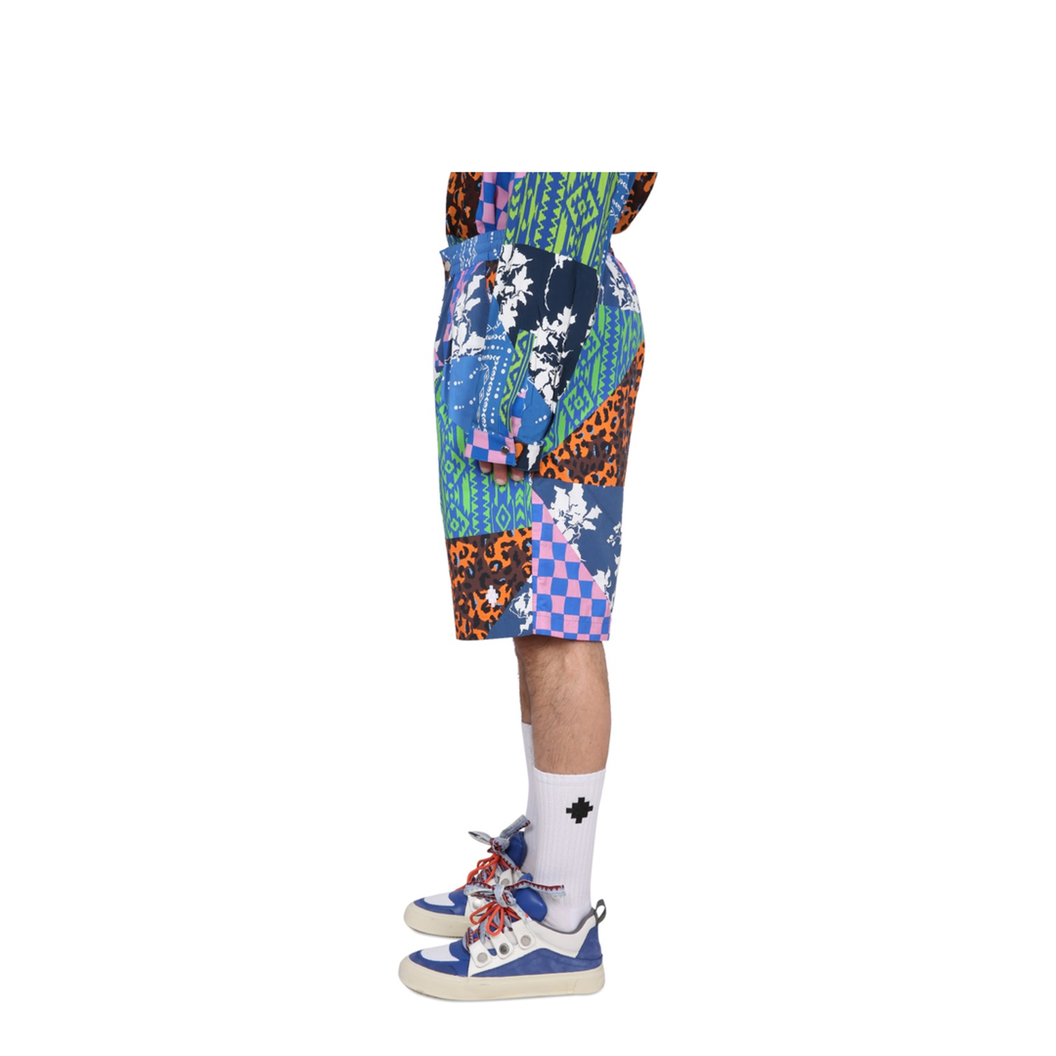MAYFEYR - MARCELO BURLON COUNTY OF MILAN - Mix And Match Bermuda Shorts - CMCB074S23FAB0034584