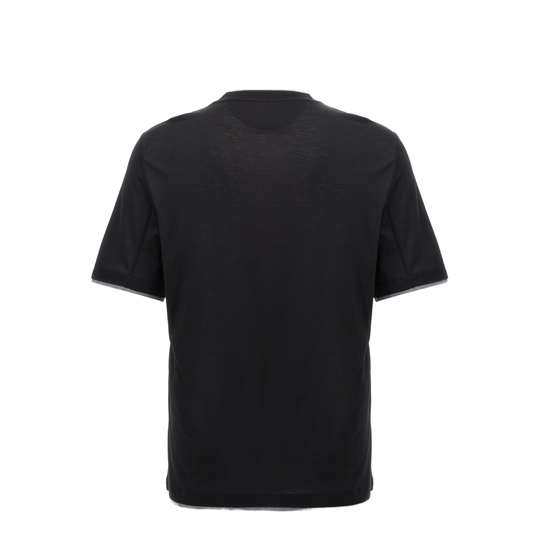 MAYFEYR - Brunello Cucinelli - Layered-Effect Silk-Cotton T-Shirt - MD8217427CCB75