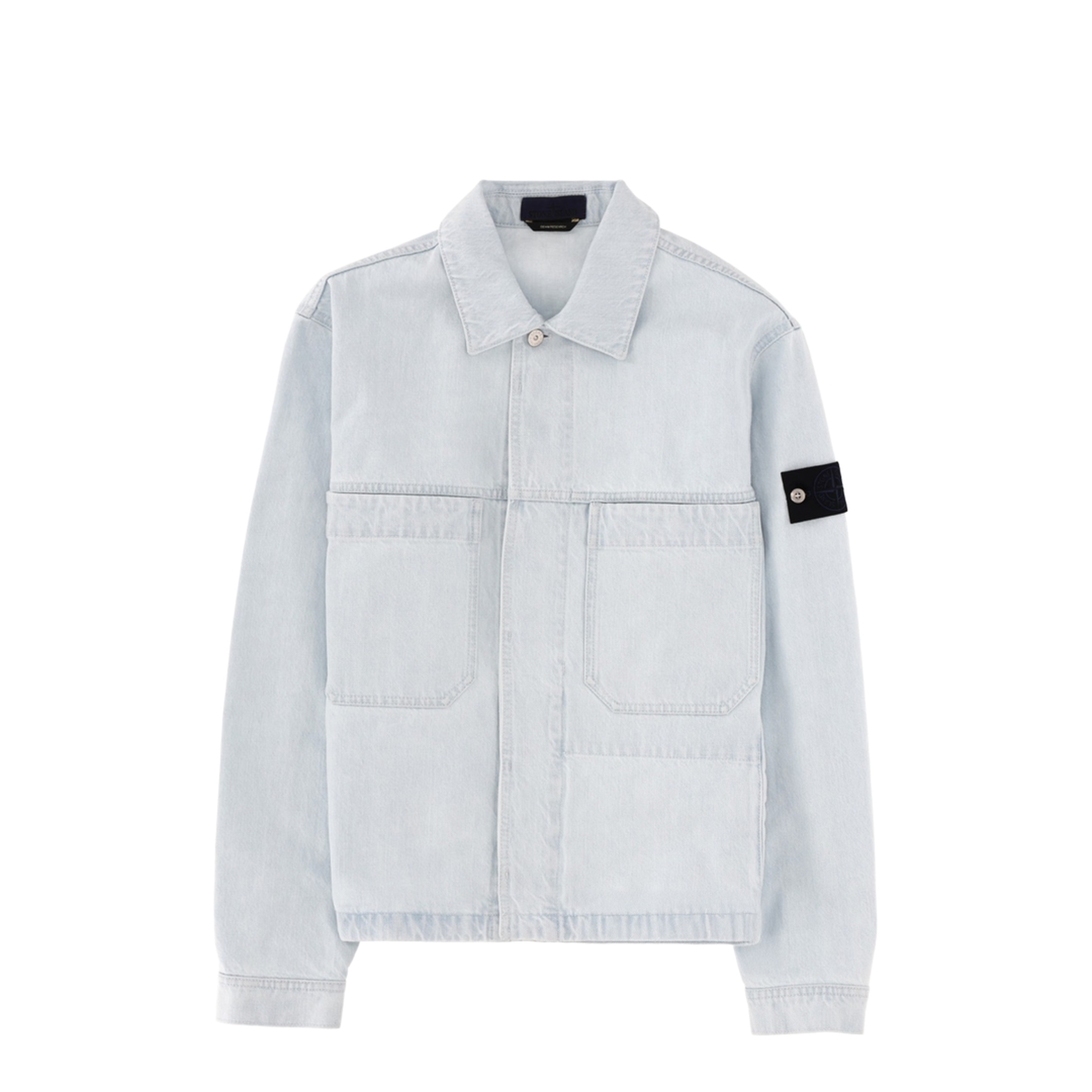 Denim Jacket with Logo Patch