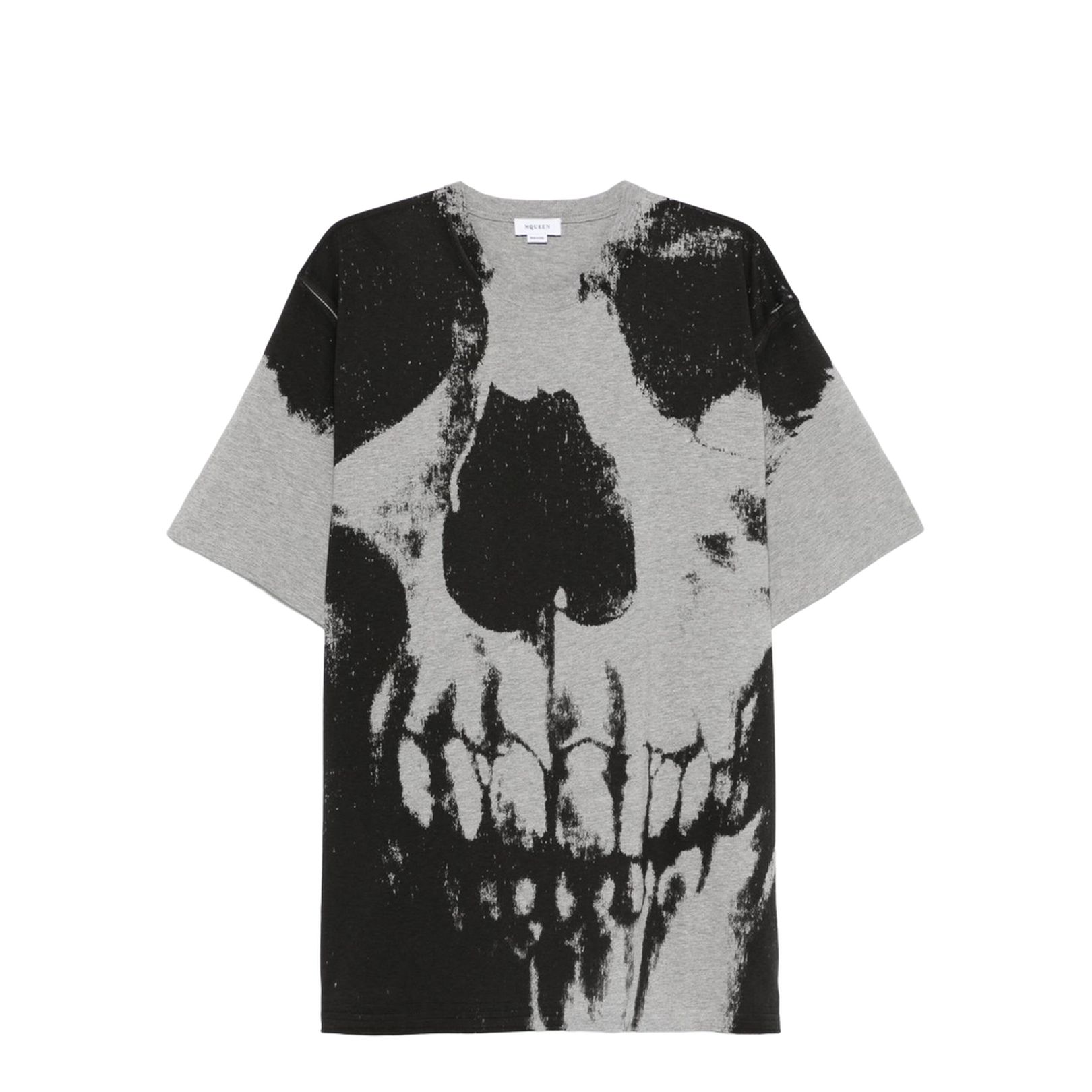 Skull Print Cotton T-Shirt