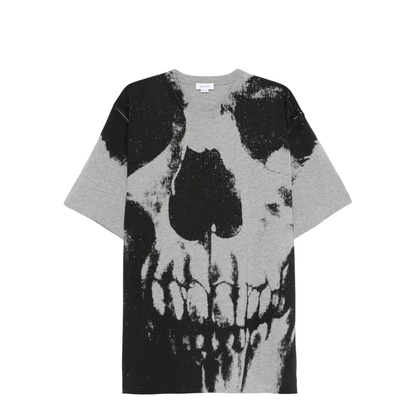 Skull Print Cotton T-Shirt