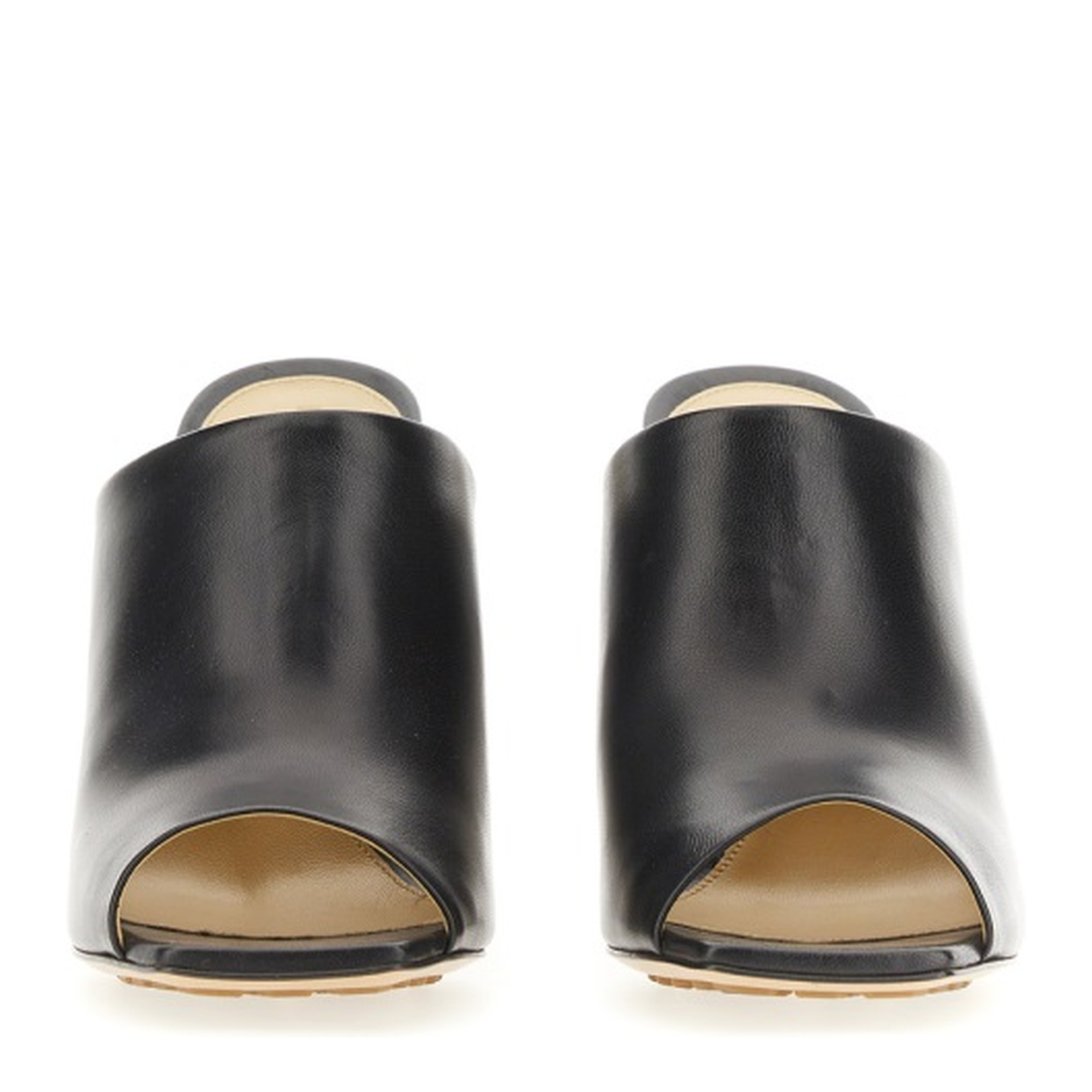 Black Nappa Leather Canalazzo Sandals