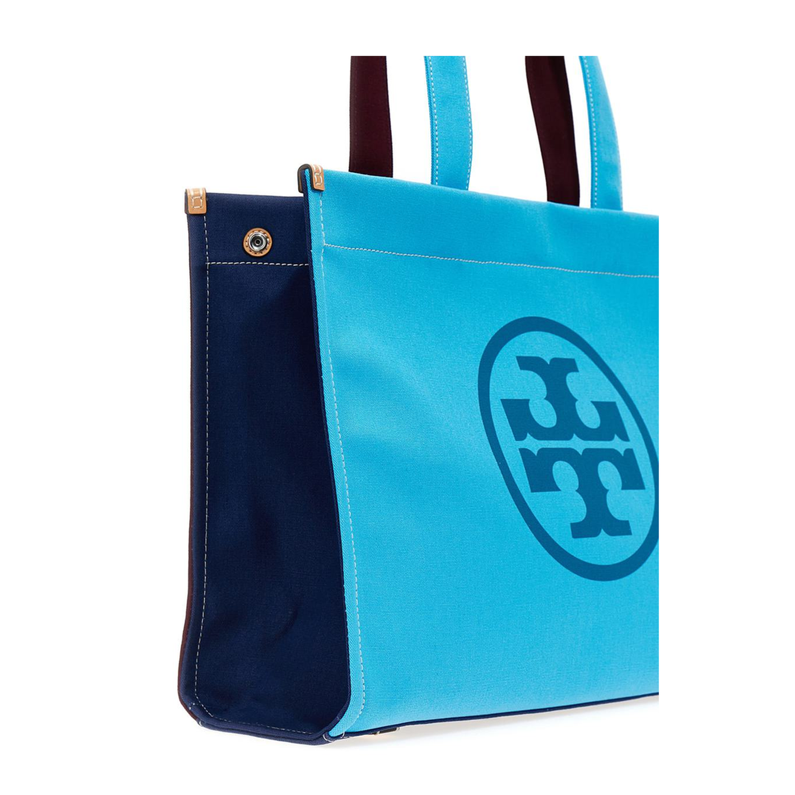 Ella Color-Block Canvas Shopping Bag