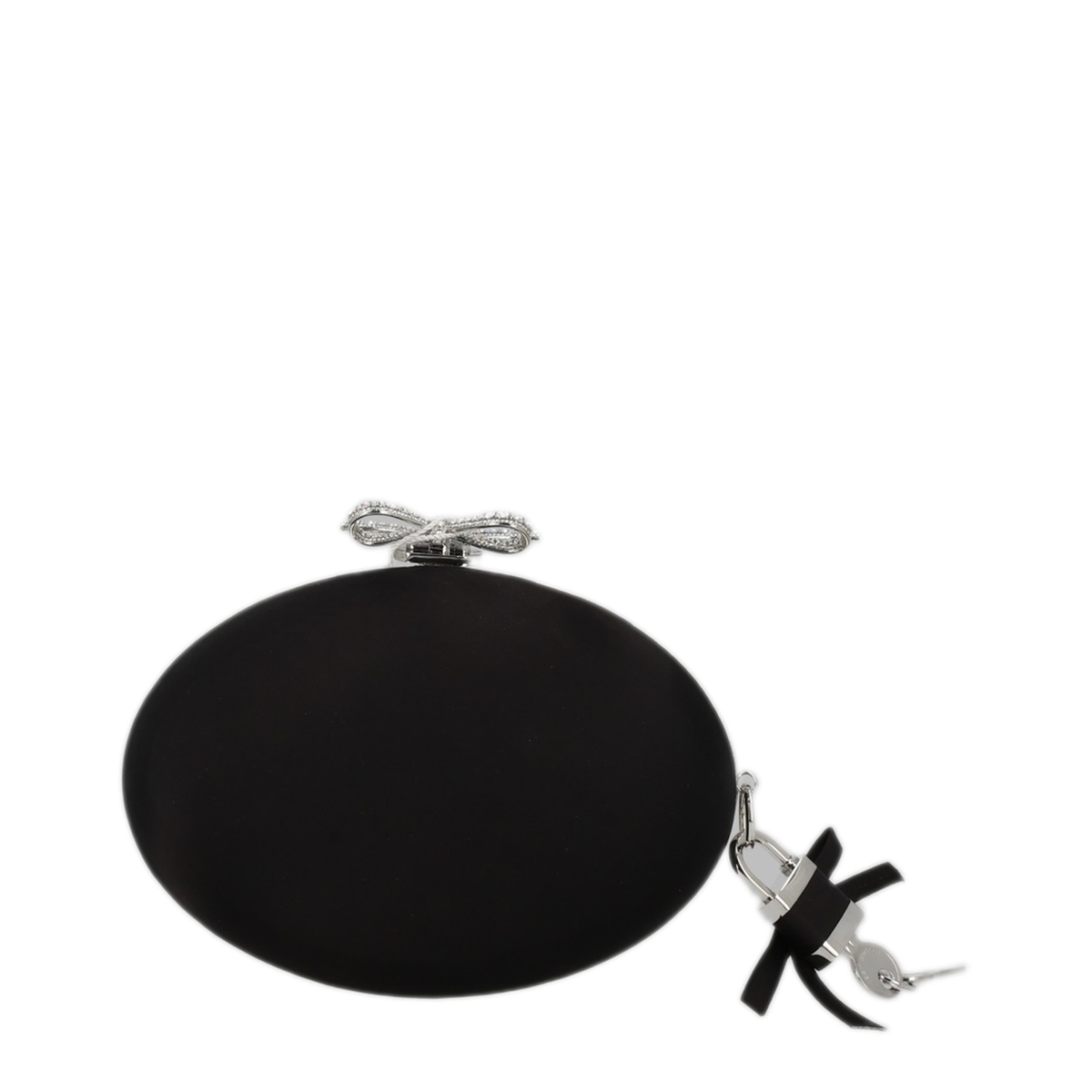 Oval Satin Clutch