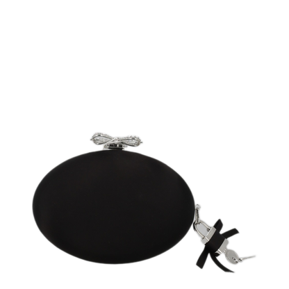 Oval Satin Clutch