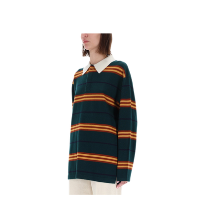 MAYFEYR - Guest In Residence - Striped Rugby Polo Shirt - U32010JMHOLLYCOMBO