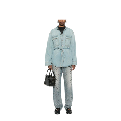 MAYFEYR - Golden Goose - Journey Pant Kim Sand Wash All Over Eyelet - GWP00844P00196250100