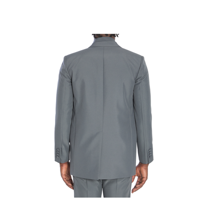 Double-breasted jacket in technical fabric