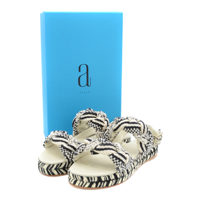 MAYFEYR - Antolina Paris - Black Leather Sandals - ADELITA140