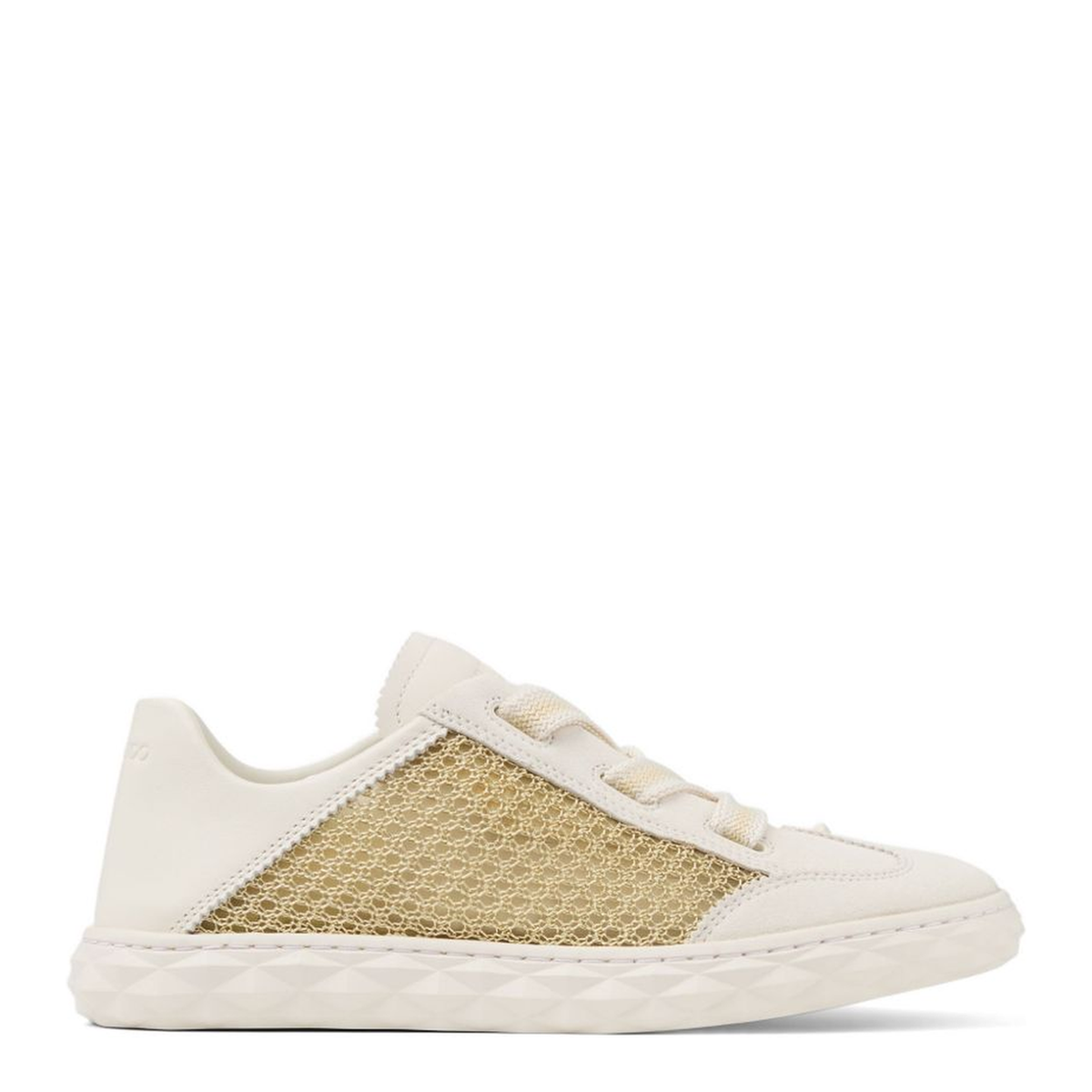 MAYFEYR - Jimmy Choo - Diamond Leather Sneakers - DIAMONDLIGHTFLEX/FQEAGOLD/LATTE