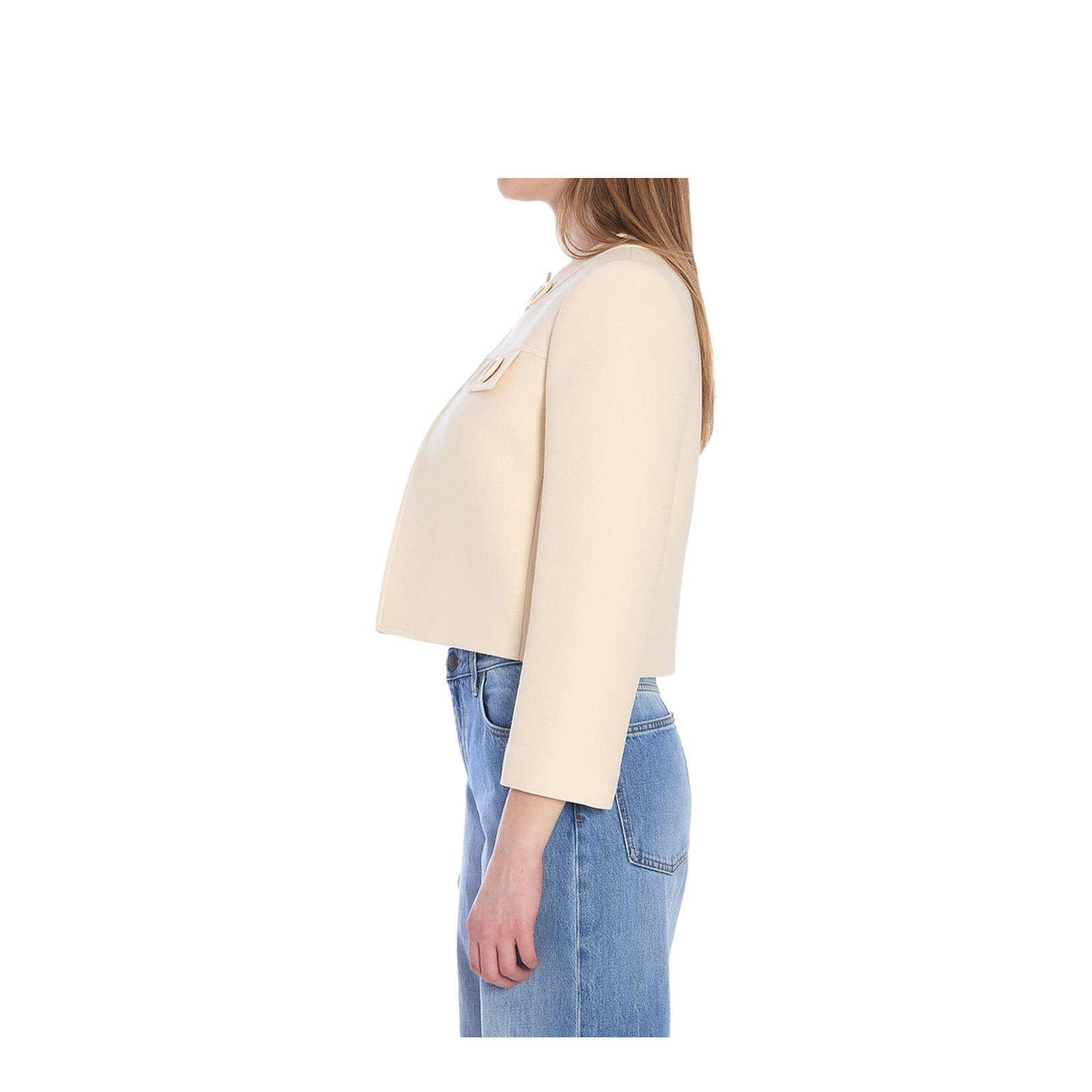 Brompton Jacket in Wool Silk Gabardine