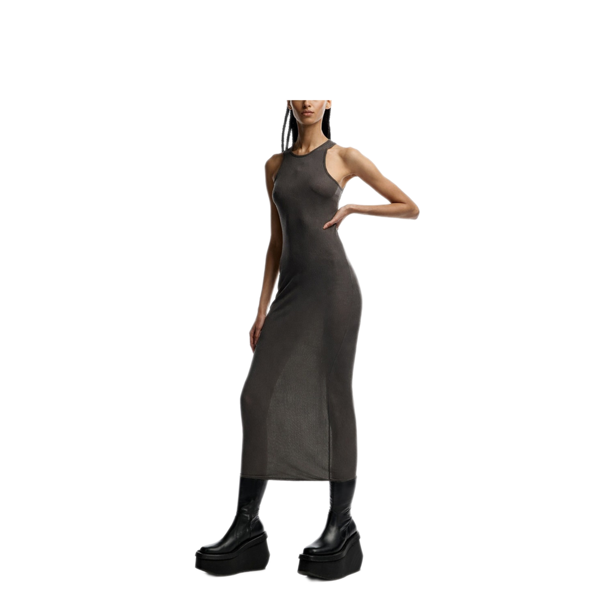Silk Blend Midi Dress