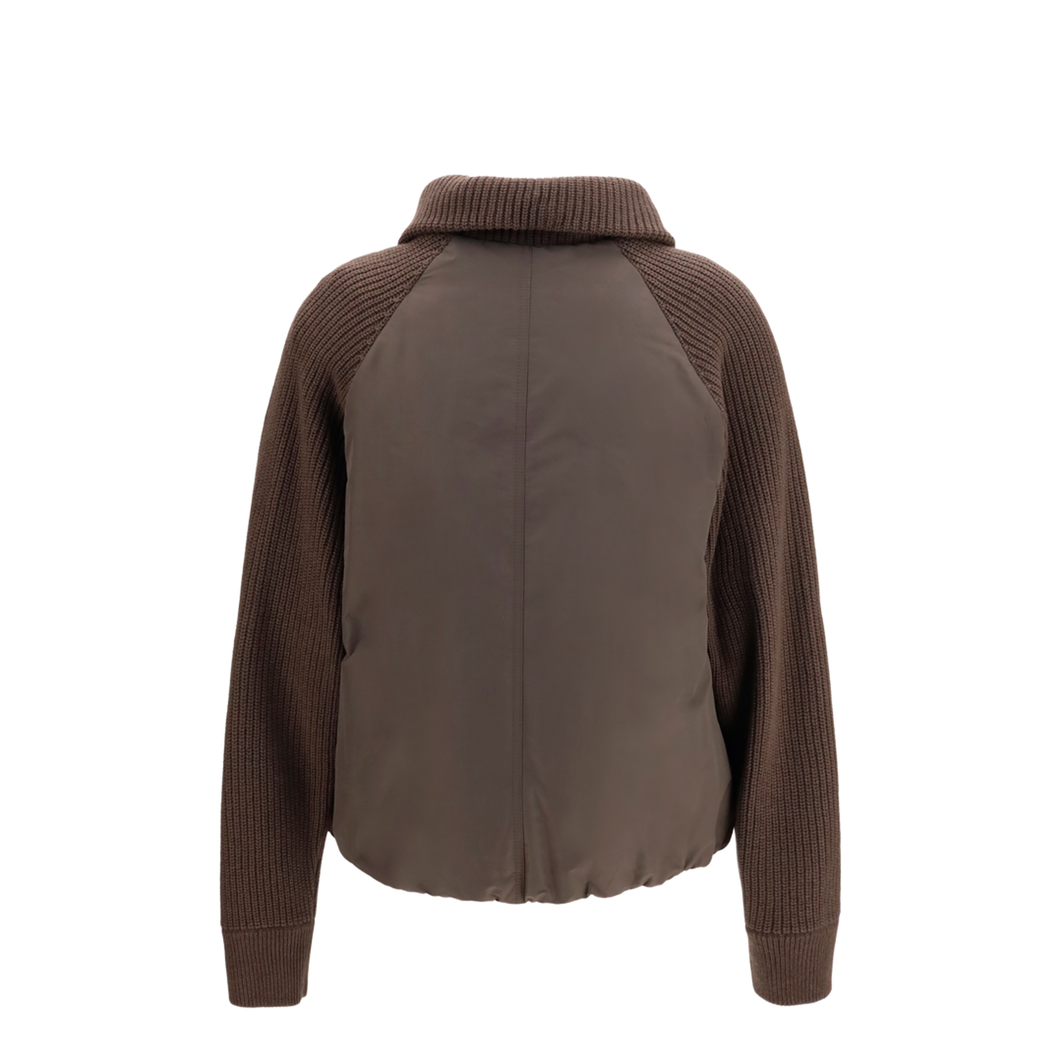 MAYFEYR - Brunello Cucinelli - Down Jacket With Wool Sleeves - MH5257294P