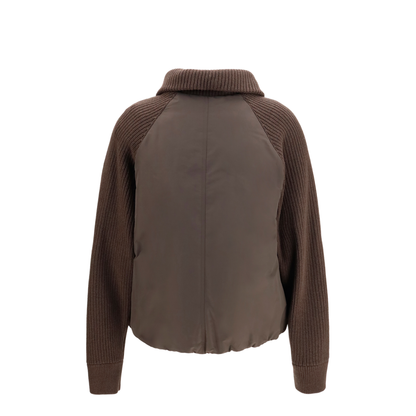 MAYFEYR - Brunello Cucinelli - Down Jacket With Wool Sleeves - MH5257294P
