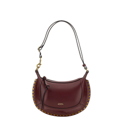Oskan Moon Calfskin Shoulder Bag - Burgundy