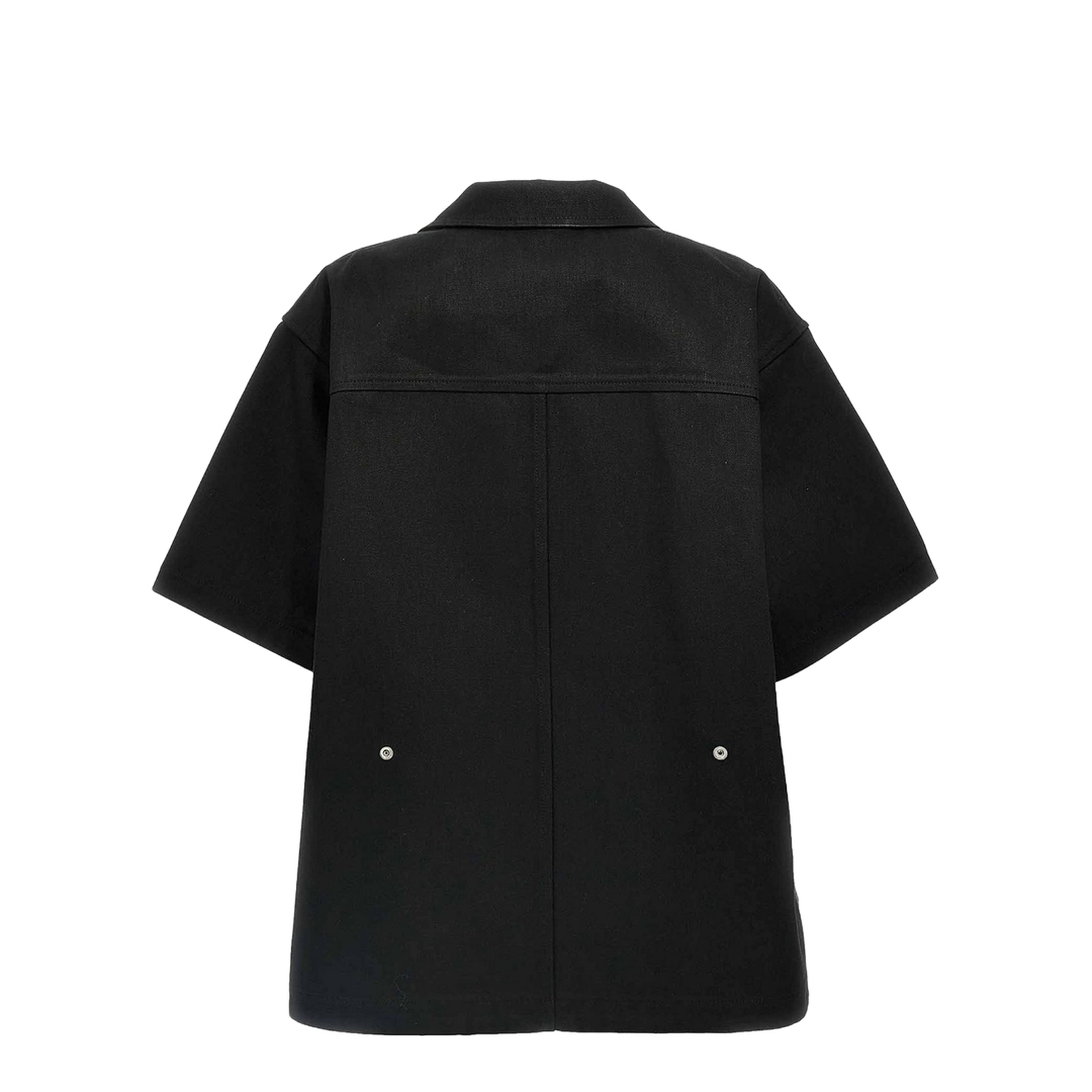 Zipper Detail Short Sleeve Shirt