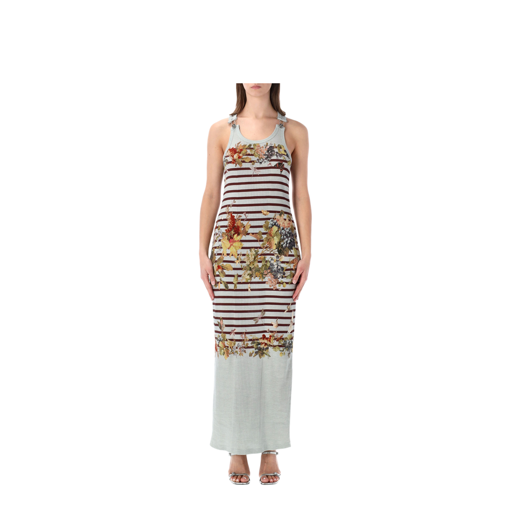 MAYFEYR - Jean Paul Gaultier - Striped Floral-Print Dress - DR120J041P5690