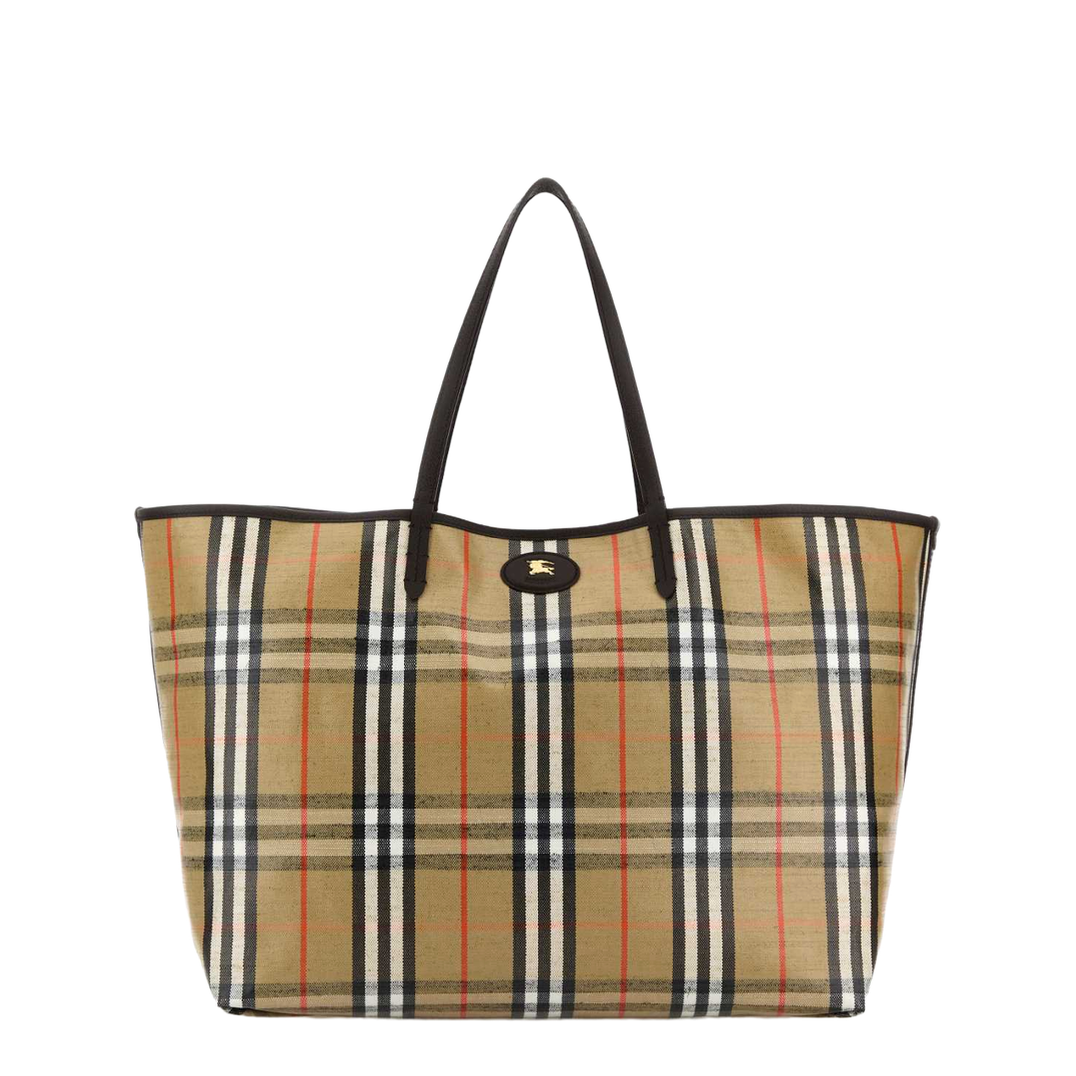 Embroidered Canvas Large Highlands Shopping Bag