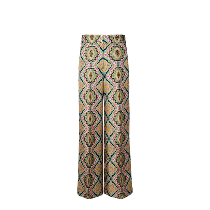 Multi Silk Trousers