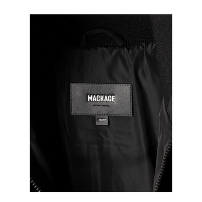 Black Polyester Down Jacket