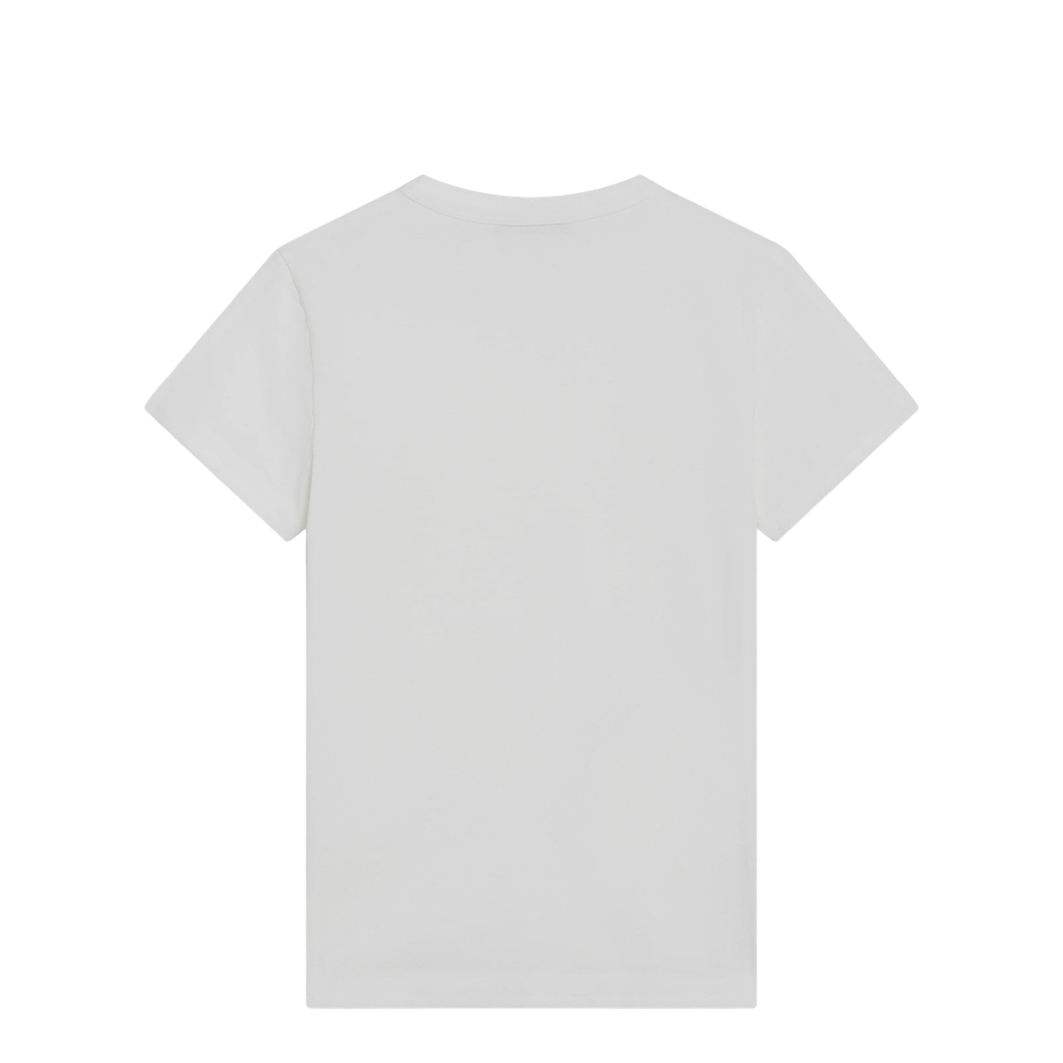 White Cotton Crew Neck T-Shirt