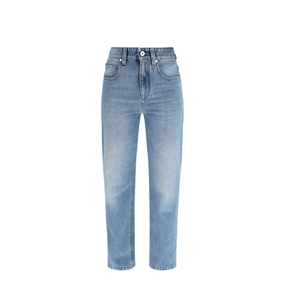 MAYFEYR - Brunello Cucinelli - Retro Denim Pants With Monili - MA095P5758