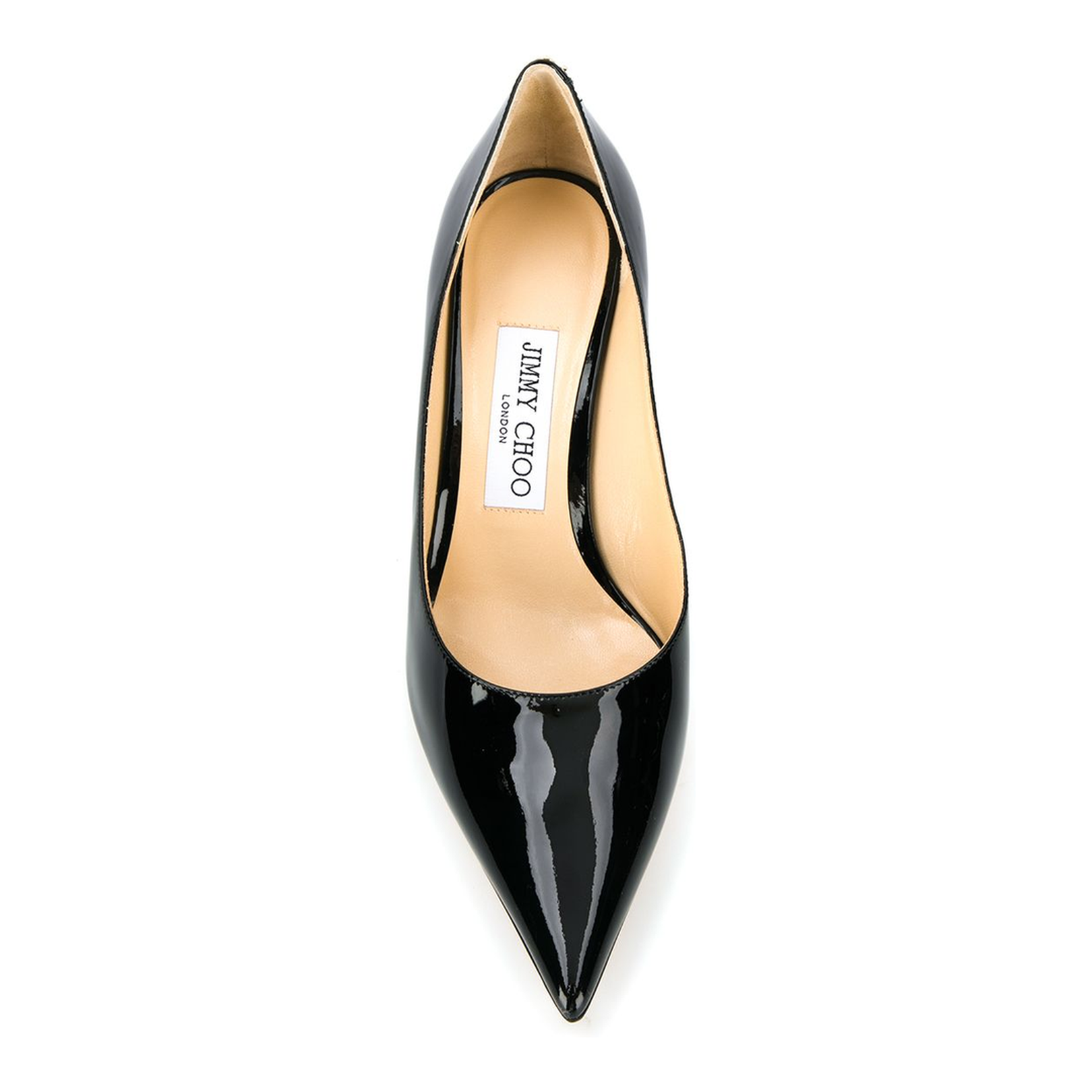 Black Suede Pointed Pumps with Emblem