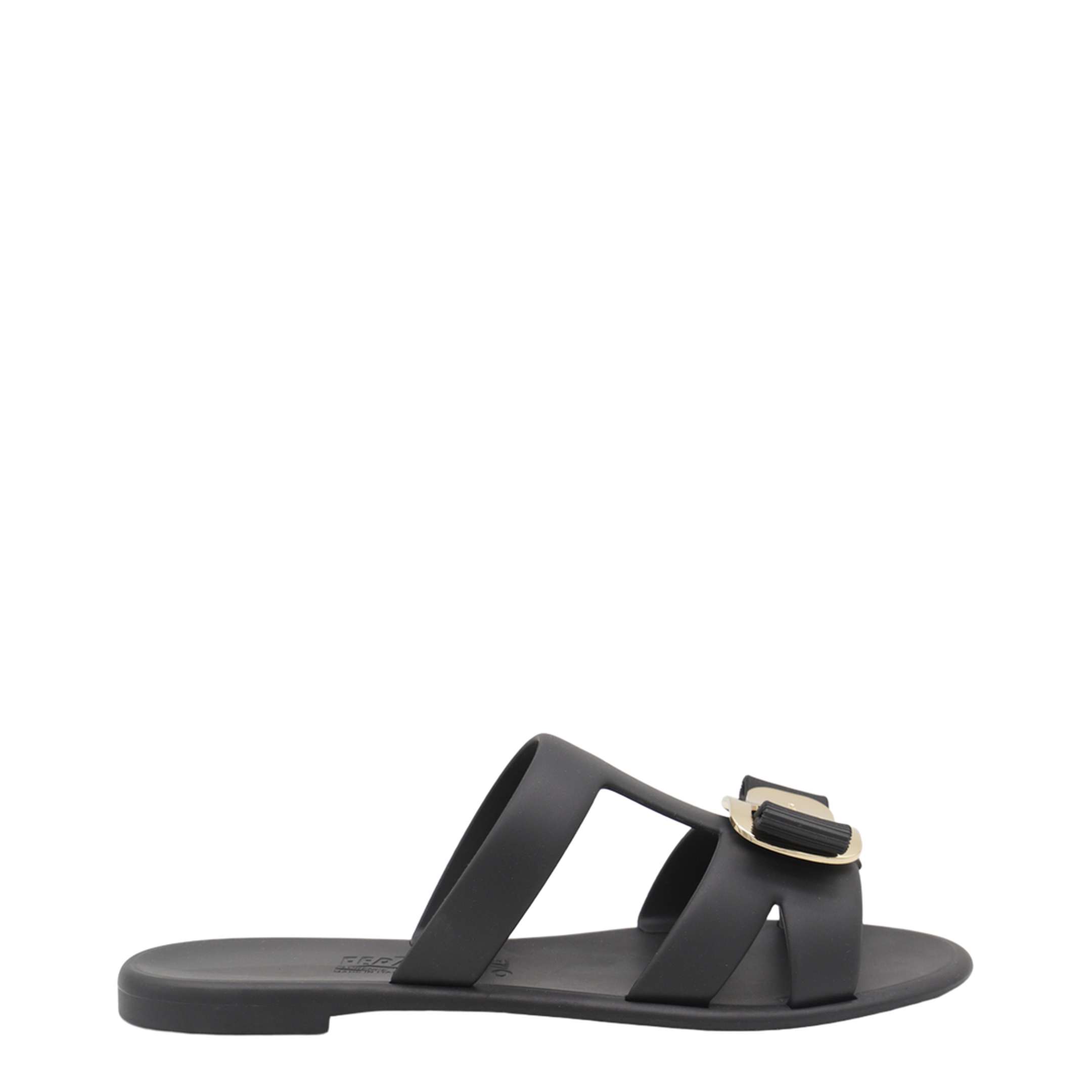 Black Leather Flats
