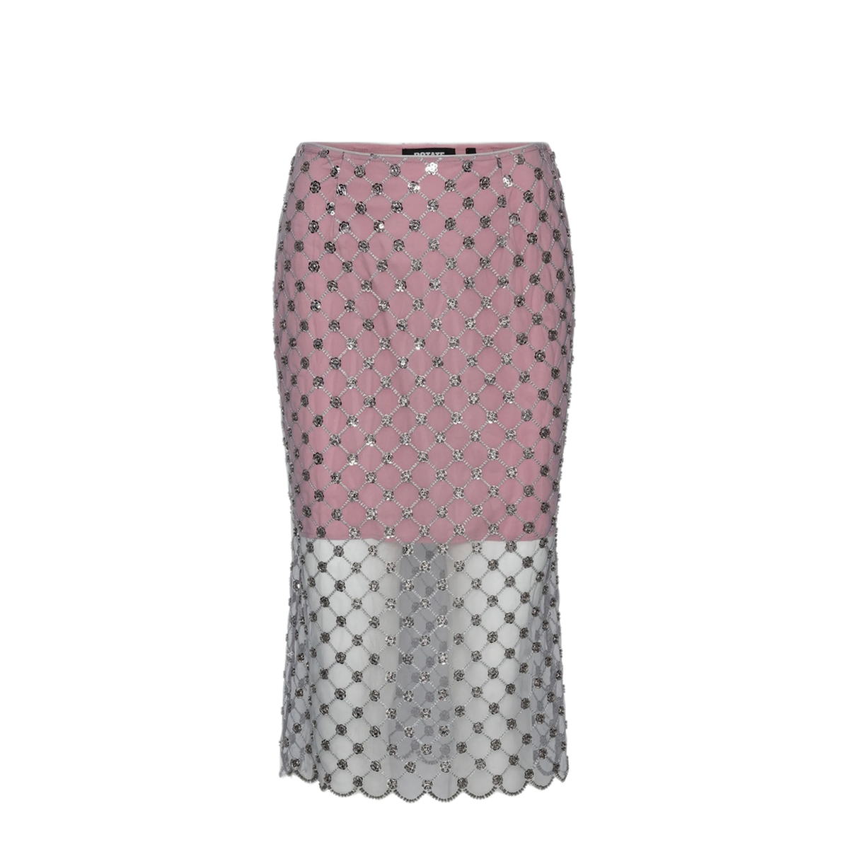 MAYFEYR - Rotate - Midi Skirt With Flower Shaped Sequins - 1166862782