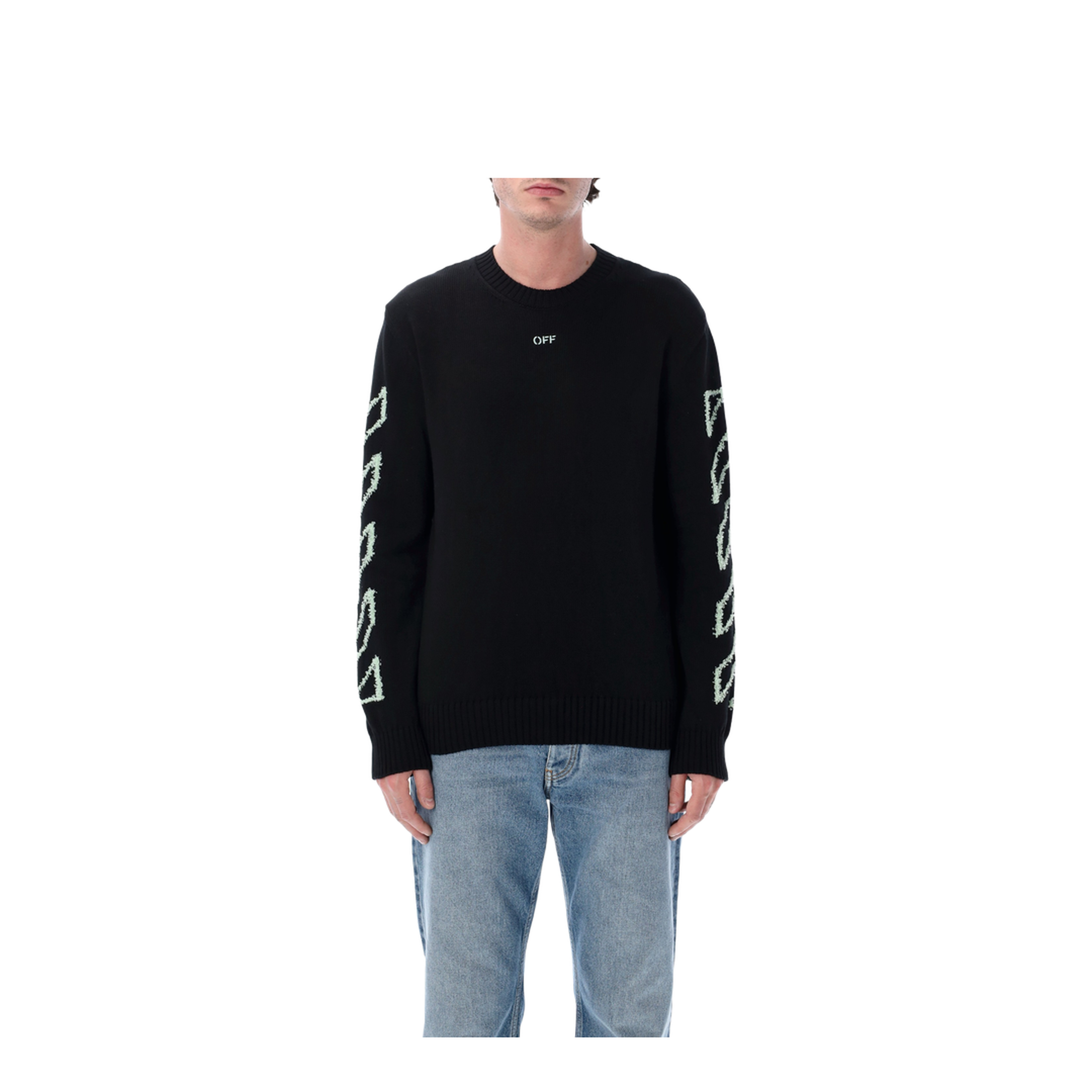 MAYFEYR - Off-White - Sweaters Black - OMHE087S26KNI0010001