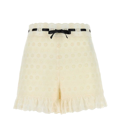 Ivory Lace Shorts
