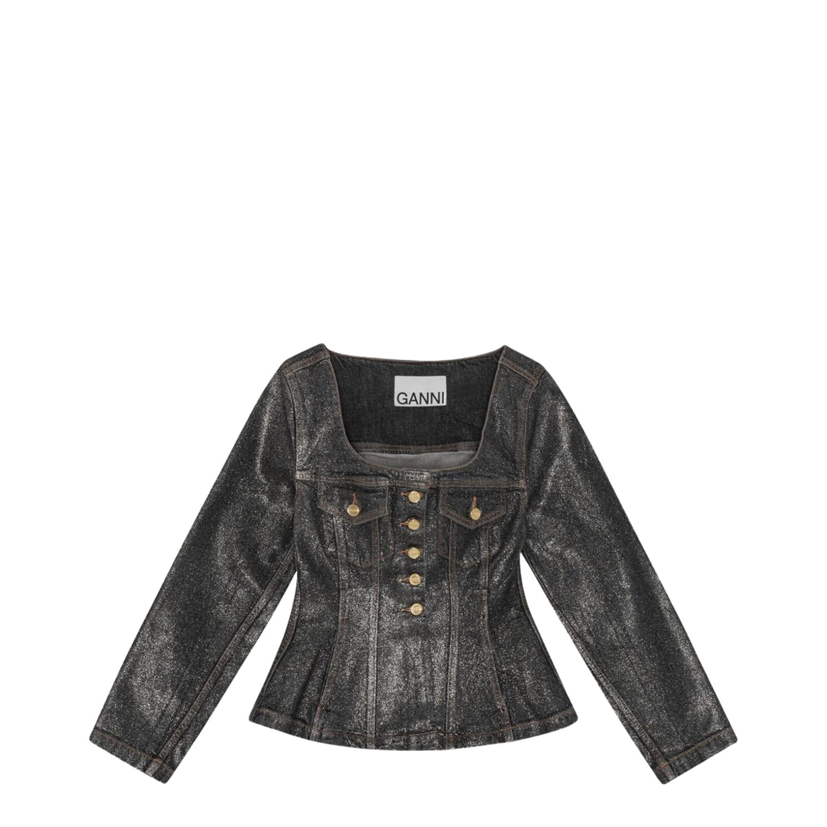 Denim Cotton Blazer Jacket