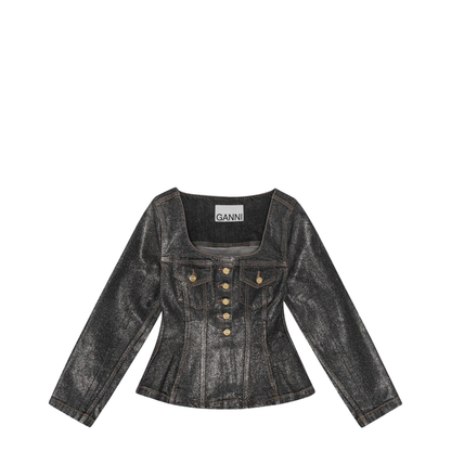 Denim Cotton Blazer Jacket