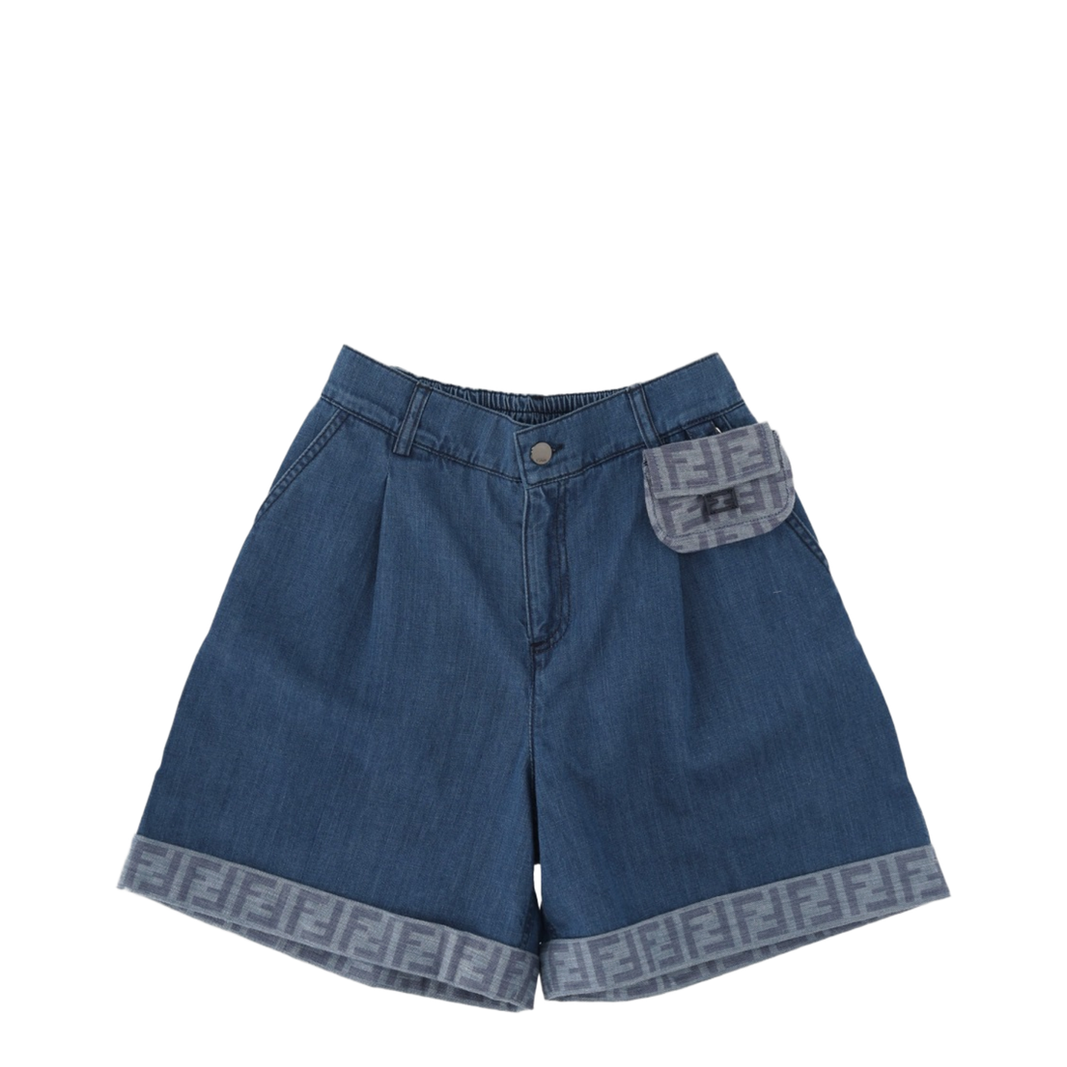 MAYFEYR - Fendi - Short Denim Dark Blue - JFF400KAVWIF0QG0