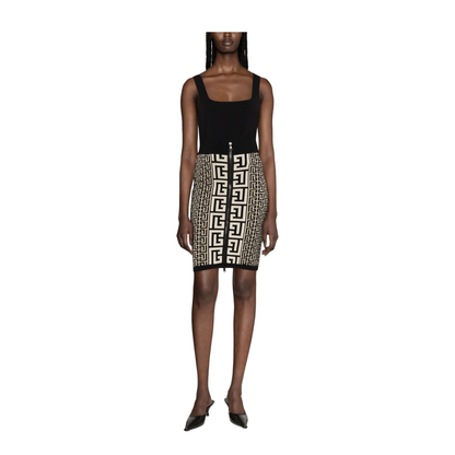 Monogram High Waist Skirt