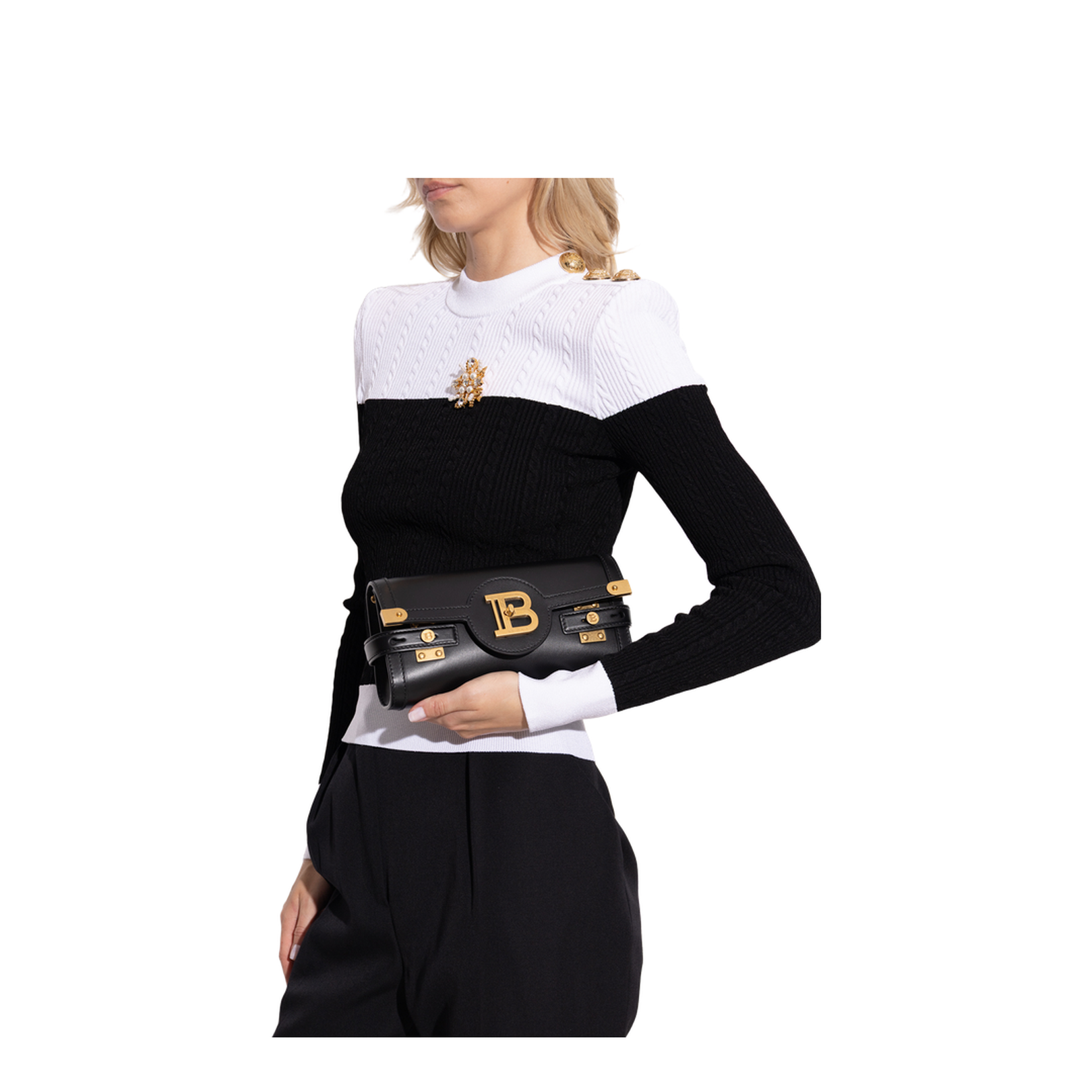 B-Buzz Pouch 23 in calfskin black