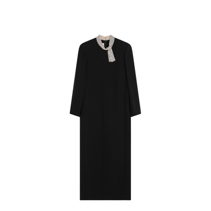 MAYFEYR - Valentino - Black Silk Cady Couture Dress - 9B3VAKK11MMNUD